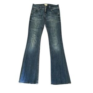 Hudson Jeans Y2K Women's distressed blue flare jeans
